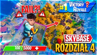 Robiłem NIEWIDZIALNY SKYBASE ale STAŁO SIĘ TO 😡 w Fortnite Rozdział 4 [upl. by Adnesor]