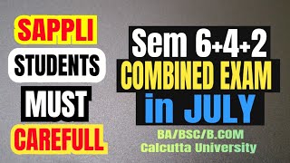 Combined Exam  Sem 642  BABSCBCOM GDTRoshanSir [upl. by Notyalc550]