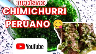 RECETA DE SALSA CHIMICHURRI 1 Peruano  fácil de preparar [upl. by Ally523]