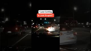 quotLane cutting is stupid—reckless and dangerous Stay aware and protected with a woman’s dash camquot [upl. by Ibba]