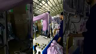 How to Iron shirt automatically TextileTech4u iron automation garments apparel viral shorts [upl. by Ame]