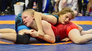 U13 T Sandwall SWE vs M Kirilova LAT Women 60kg youth wrestling [upl. by Nafis]