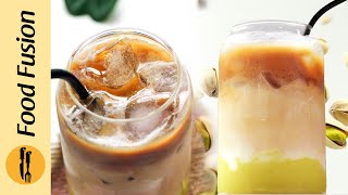 Iced Pistachio Latte Recipe by Food Fusion [upl. by Disario]