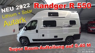 Fiat Ducato Modell 2022 💖Super Kurzes Wohnmobil RANDGER R 550 Tolles Konzept auf 540 M 👍✌ [upl. by Mongeau]