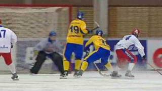 Sweden grabs World Bandy Championship [upl. by Arahsal]