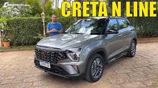 Hyundai Creta N Line  O mais completo com motor 10 turbo [upl. by Assiral]