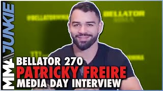 Patricky Freire excited to try to beat Queally in front of friends and family  Bellator 270 [upl. by Eahsan]