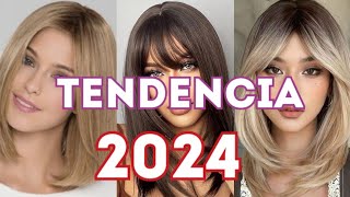 TENDENCIAS CABELLO 2024 ✂️👌 ESTILOS CORTES de PELO 2024 [upl. by Wyly917]