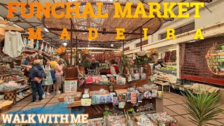 EXPLORE MORE  FUNCHAL MARKET  Madeira  Authentic Walking Tour funchalmarket madeira funchalpov [upl. by Rj]