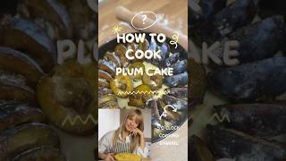 Seasonal PLUM STREUSEL CAKE recipe 👌🍰☕️ shorts shortsrecipe [upl. by Curry]