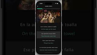 Soltera Lyrics English Translation  Shakira via LyricFluent app learnspanishwithshakira [upl. by Joli528]