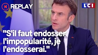 Emmanuel Macron sexplique face aux contestations sur la réforme des retraites [upl. by Halpern]