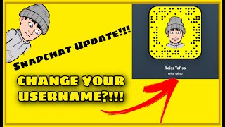 YOU CAN CHANGE YOUR SNAPCHAT USERNAME  How to Change Your Snapchat Username A Snapchat Update [upl. by Tippets84]