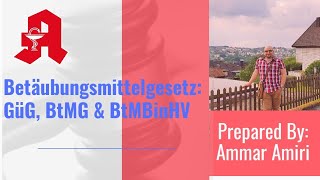 BtM 1 GüG BtMG amp BtMBinHV [upl. by Yaeger572]