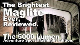 The Brightest Maglite Ever Reviewed 5000 and 2000 lumen monster flashlights [upl. by Khichabia120]