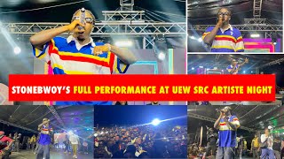 Watch Stonebwoys Electrifying Performance at UEW SRC Artiste Night 🔥🔥🔥 FULL PERFORMANCE VIDEO [upl. by Domenech120]