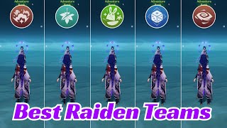 Best Teams For Raiden Shogun genshinimpact gaming raidenshogun [upl. by Nilre]