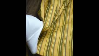 STRIPE YELLOW MULTICOLOUR PURE COTTON HANDWOVEN FABRIC [upl. by Hannan]