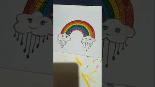 Rainbow 🌈 art drawing colouring rainbow [upl. by Renrag]