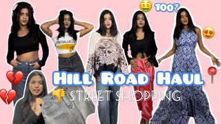 Bandra Hill Road Haul everything under 100₹  street shopping haul  found HampM dress 😍 [upl. by Yslek]