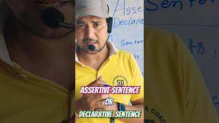 Definition of assertive sentence english education grammar shorts yrendingshortsonyoutube [upl. by Torrlow41]