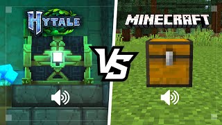 Hytale Sounds vs Minecraft Sounds [upl. by Nitnerb]