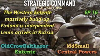 Strategic Command WW1 Icarus Mod1916 Ep 16 OldCrowBalthazor Entente vs MdSmall Central Powers [upl. by Wainwright]