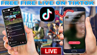 how to free fire live in TikTok  how to live in Tiktok gaming mobile [upl. by Otxis]