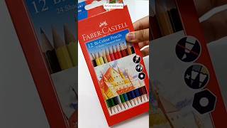 Review Faber Castell 12 bicolour pencils 24 shades  150 rupee only shorts youtubeshorts [upl. by Giff]