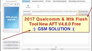 2017 Qualcomm amp Mtk Flash Tool New AFT V480 Free Guide [upl. by Meer]