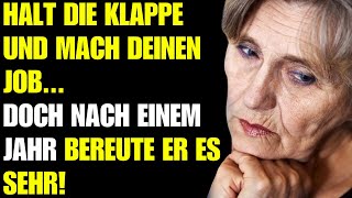 Halt die Klappe und mach deinen Job“ sagte der Chef der älteren Putzfrau doch nach einem Jahr [upl. by Manthei215]