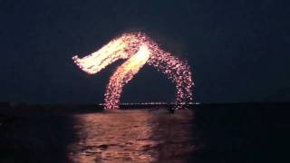 Spectacular Kites With Super LED Lights and fireworks [upl. by Amero]