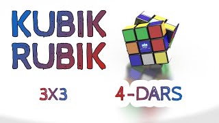 Kubik rubik 3x3 formula  4dars [upl. by Beaver472]