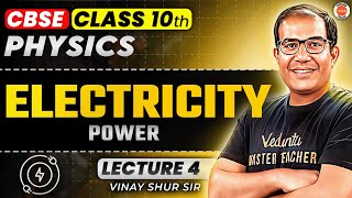 CBSE Class 10th  Electricity L4  Electric Power  Vinay Shur Sir [upl. by Neroc]