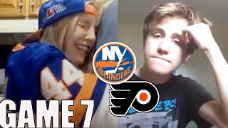 Islanders and Flyers Fan Reactions to Game 7  Stanley Cup Playoffs 2020 [upl. by Katya581]