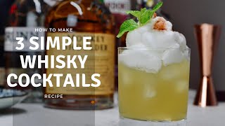 3 Simple Whisky Cocktails to Make at Home during Lockdown Without Shaker  Cocktail Recipes [upl. by Atinaj488]