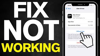 Uber Driver App Not Working FIX 2024 [upl. by Kiernan]