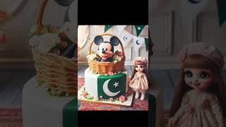 Pakistan Cake Ideas Pakistan Independence Day shorts video viralshorts javerias lifestyle [upl. by Esiouqrut124]