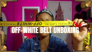 Luxury UNBOXING OffWhite mini industrial belt review [upl. by Etnahs]