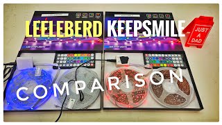 Leeleberd vs Keepsmile LED 100ft Light Strip COMPARISON How to Cut and Turn [upl. by Margarita964]