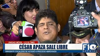 Así salió César Apaza de la cárcel de San Pedro con su salud visiblemente deteriorada [upl. by Iv630]