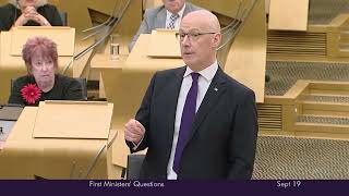 John Swinney hits out at Douglas Rosss record of economic failure [upl. by Niwled]