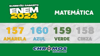 Gabarito ENEM 2024 CHROMOS  Prova Amarela Questão 157  Matemática [upl. by Nesrac269]