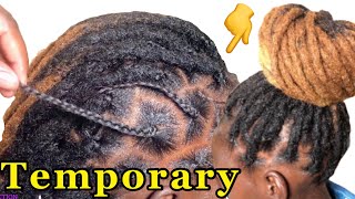 How To Quickly Install Temporary Artificial Dreadlocks  Protective Hairstyles 2Hrs [upl. by Jauch]