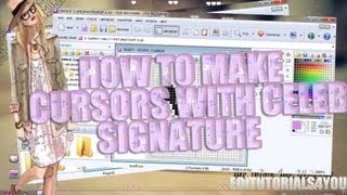 How To Make Your Own Celebrity Signature Cursors ♥ [upl. by Jenica]