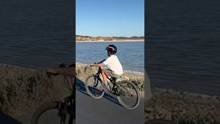 Cycling by the pink salt lake in Rottnest Island [upl. by Harolda]