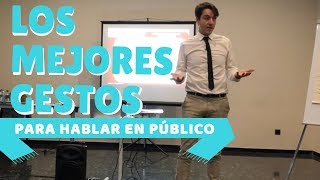 Los mejores GESTOS para hablar en público [upl. by Annoval]