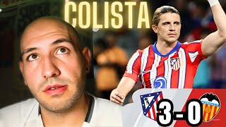 ATLÉTICO DE MADRID vs VALENCIA  COLISTA Y CON RAZÓN [upl. by Guntar698]