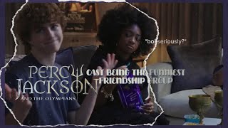 The Percy Jackson cast being the funniest friendship group [upl. by Aicinoid]