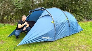 The BEST VALUE 3 person tent Eurohike Shadow 350 Nightfall  Sub £80 [upl. by Koffman]